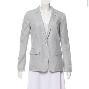 RAG & BONE Pinstripe / Seersucker Striped Silk Blazer